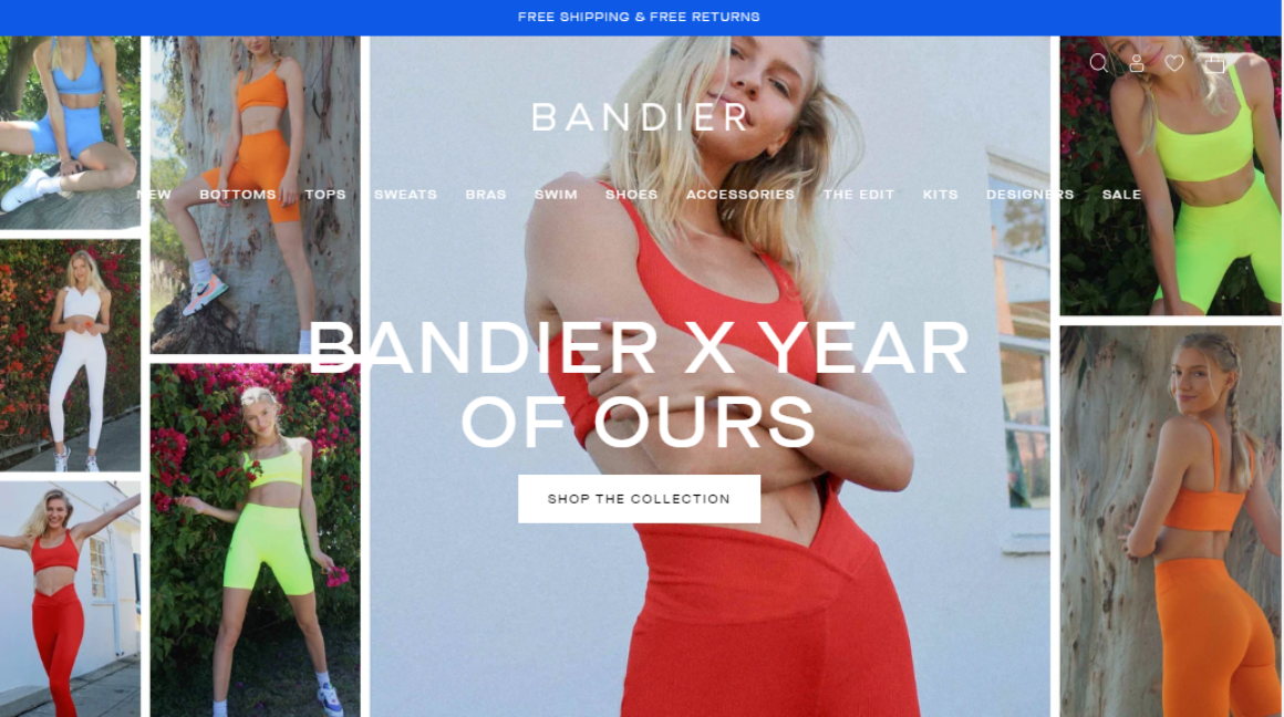 Bandier Website Design